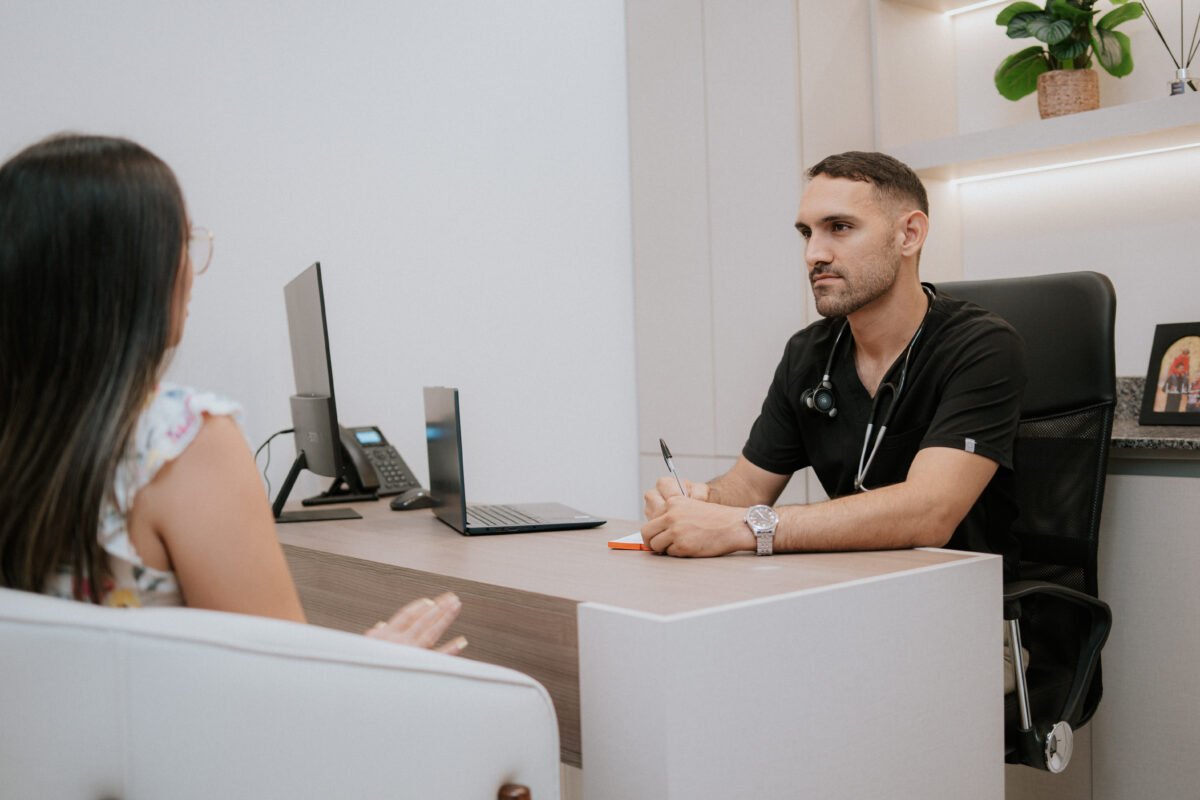 Doctor in a consultation with a patient