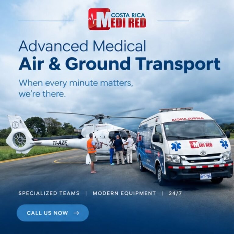 Advanced medical air and ground transport by Medi Red